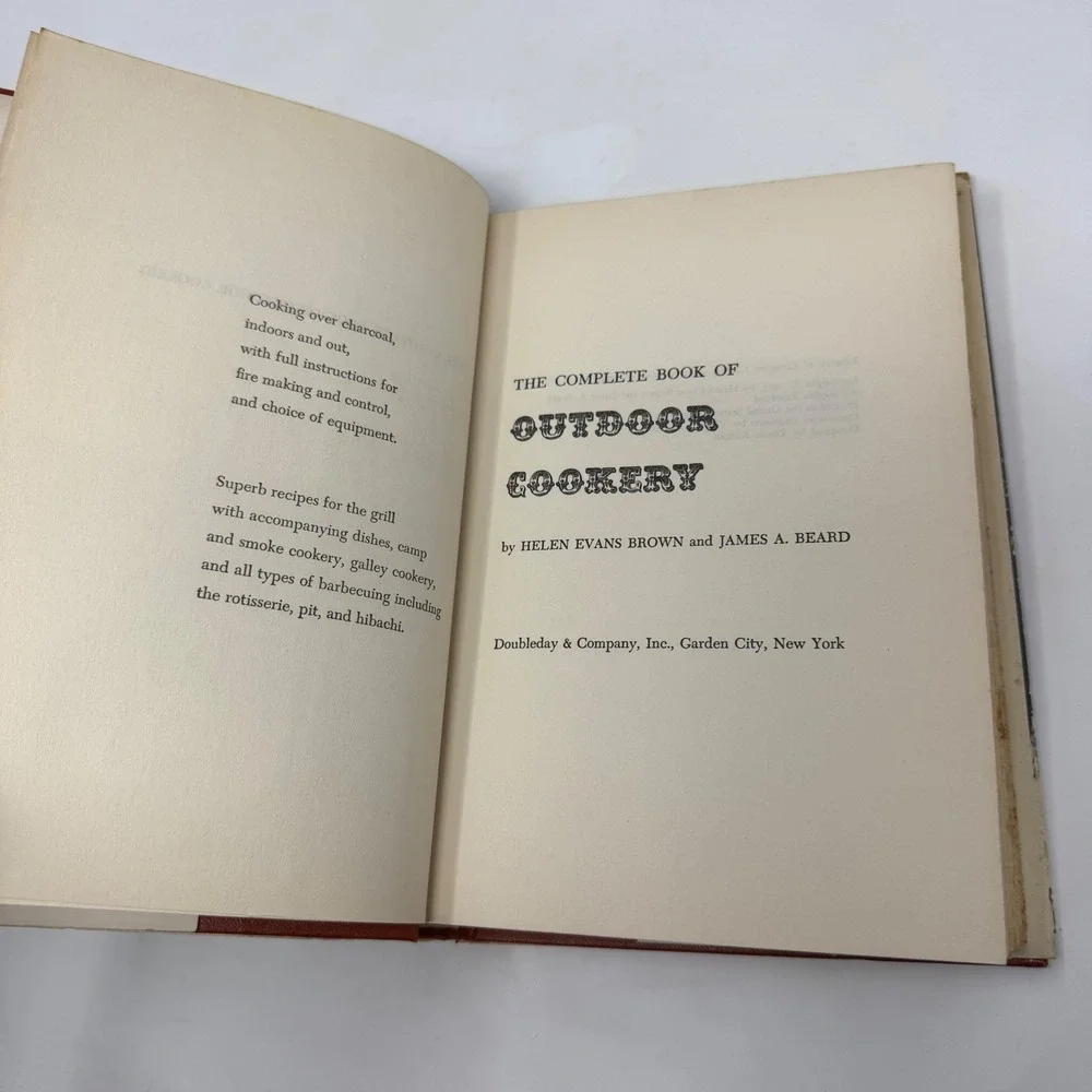 The Complete Book of Outdoor Cookery 1955 James Beard Helen Evans Brown 1st Ed